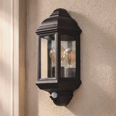 Aplique de Parede Exterior PC com Sensor PIR Newquay