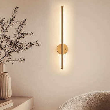 Aplique de Pared Lineal LED Metal con Batería Recargable USB Becca