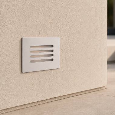 Imagem de Baliza Exterior LED de 3W em Aço Inoxidável para Montagem Embutida na Parede Elis