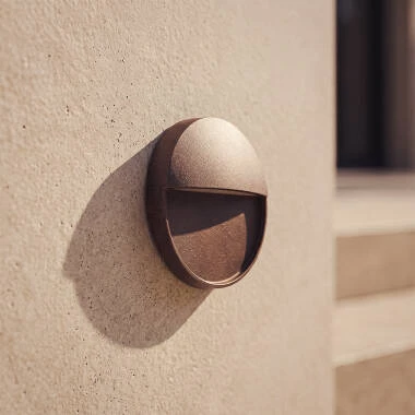 Baliza Exterior LED 3W Superficie Circular Jade