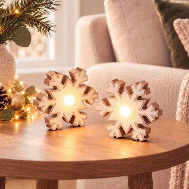 Copo de Nieve LED con Batería