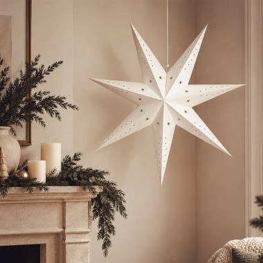 Estrela de Papel LED com Bateria Hadar