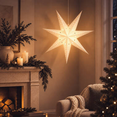 Imagen de Estrella LED Papel con Batería Hadar