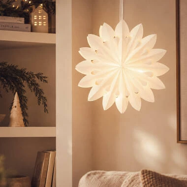 Estrela de Papel LED com Bateria Capella