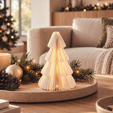 Árbol de Navidad LED de Papel con Batería Likasi