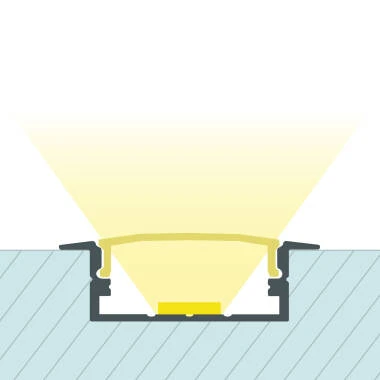 Perfil Alumínio Encastrável para Fita LED até 18 mm