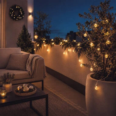 Imagem de Grinalda de Lâmpadas LED Solar Galilei 2m