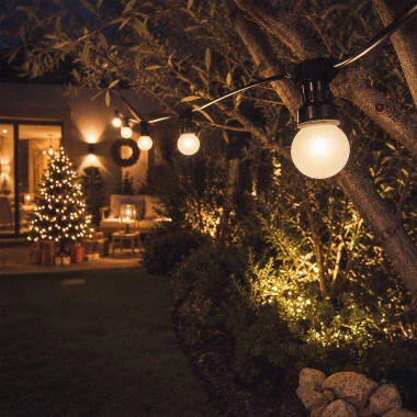 Imagen de Guirnalda de Bombillas LED Solar Exterior Kuiper 7m