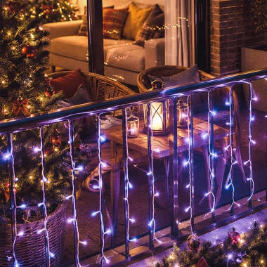 Imagem de Cortina de Grinalda LED para Exterior 1m com Bateria Centauro