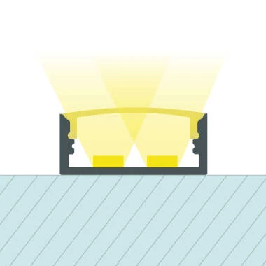 Perfil Aluminio Superficie para Tira LED hasta 20 mm