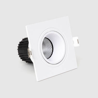 Downlight Quadrado Inclinável LED 9 W, con Corte de Ø 75 mm