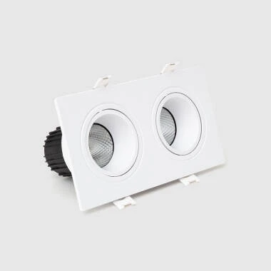 Downlight Quadrado Basculante LED 14W Regulável Corte 75x155 mm