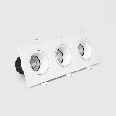 Downlight Quadrado Inclinável LED 27 W, Dimensões 235 x 75 mm