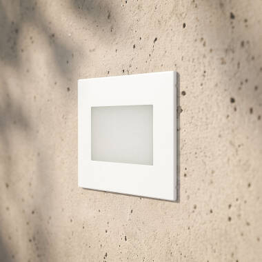 Imagem de Baliza Exterior LED de 3W em Aço Inoxidável Encastrável na Parede Adal