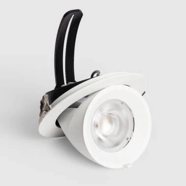 Downlight LED circular de 30 W, orientável a 36°, chip OSRAM, CCT, 120 lm/W, LIFUD, diâmetro de corte de 140 mm