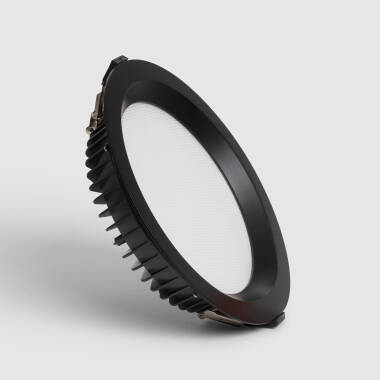 Downlight LED 24W Circular SAMSUNG Aero 130 lm/W Microprismático LIFUD Corte Ø 200 mm Negro