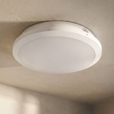 Plafon LED para Exterior 19-28W CCT Seleccionável Regulável Ø300 mm