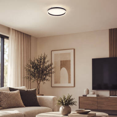 Imagen de Plafón LED 24W Circular Metal CCT Seleccionable Zuse