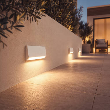 Imagem de Baliza Exterior LED 3W Superfície Parede Retangular Tunez