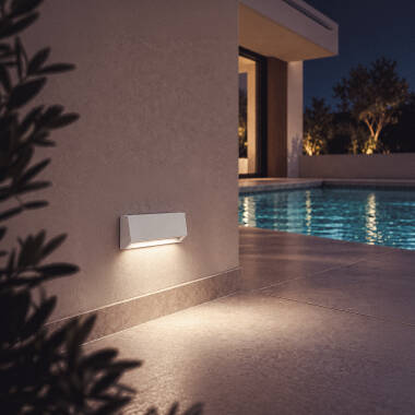 Imagem de Baliza Exterior LED 3W Superfície Parede Retangular Tunez