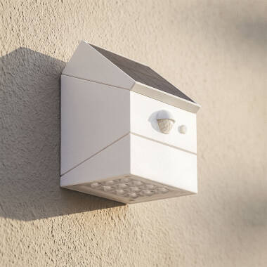 Aplique de Pared Exterior LED 2.5W con Sensor de Movimiento PIR Twist Solar