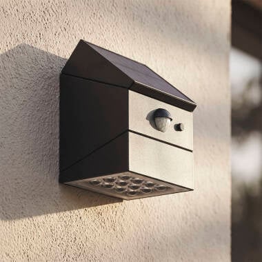 Imagem de Aplique de Parede Exterior LED de 2,5 W com Sensor de Movimento PIR Twist Solar