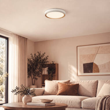 Imagem de Plafon de teto LED circular em metal Marstal
