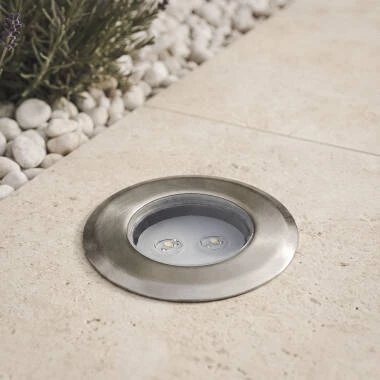 Imagem de Foco LED Exterior de Embutir no Chão, em Aço Inoxidável, Mini