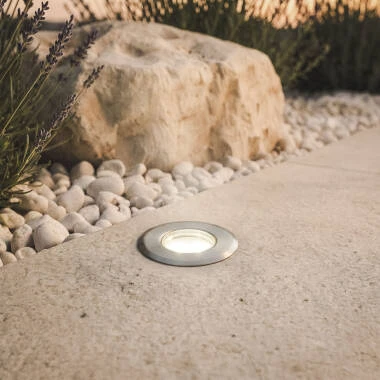 Imagem de Foco LED Exterior de Embutir no Chão, em Aço Inoxidável, Mini