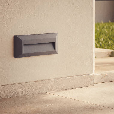 Imagen de Baliza Exterior LED 2W Superficie Pared Rectangular Antracita Élide