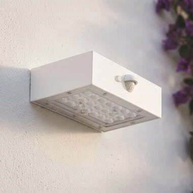 Aplique de Pared Exterior LED 3W Iluminación Doble Cara con Sensor PIR Karl Solar