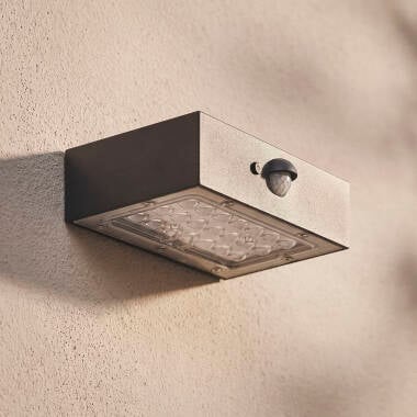 Imagem de Aplique de Parede Exterior LED 3W Iluminação Dupla Cara com Sensor PIR Karl Solar