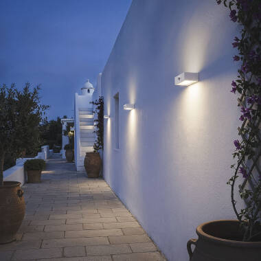 Imagen de Aplique de Pared Exterior LED 3W Iluminación Doble Cara con Sensor PIR Karl Solar
