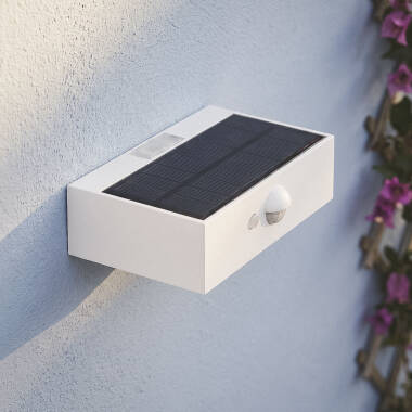 Imagen de Aplique de Pared Exterior LED 3W Iluminación Doble Cara con Sensor PIR Karl Solar