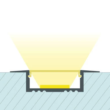 Perfil Alumínio Encastrável para Fita LED até 31 mm