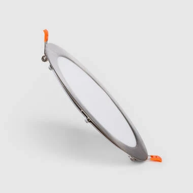 Placa LED 15W Circular SuperSlim Corte Ø 170 mm Silver