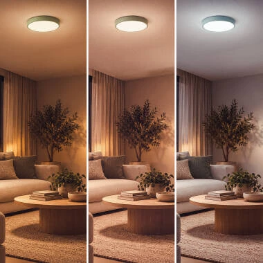 Plafón LED Circular Metal Dari Ring