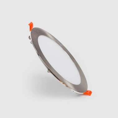 Placa LED 12W Circular SuperSlim Corte Ø 155 mm Silver