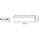 Imagen de [#] Pantalla Estanca para dos Tubos de LED 1500mm PC/PC Conexión un Lateral 
