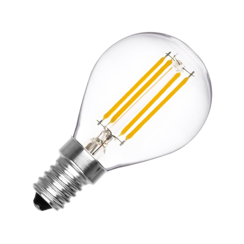 Bombilla Filamento LED E14 4W 360 lm G45