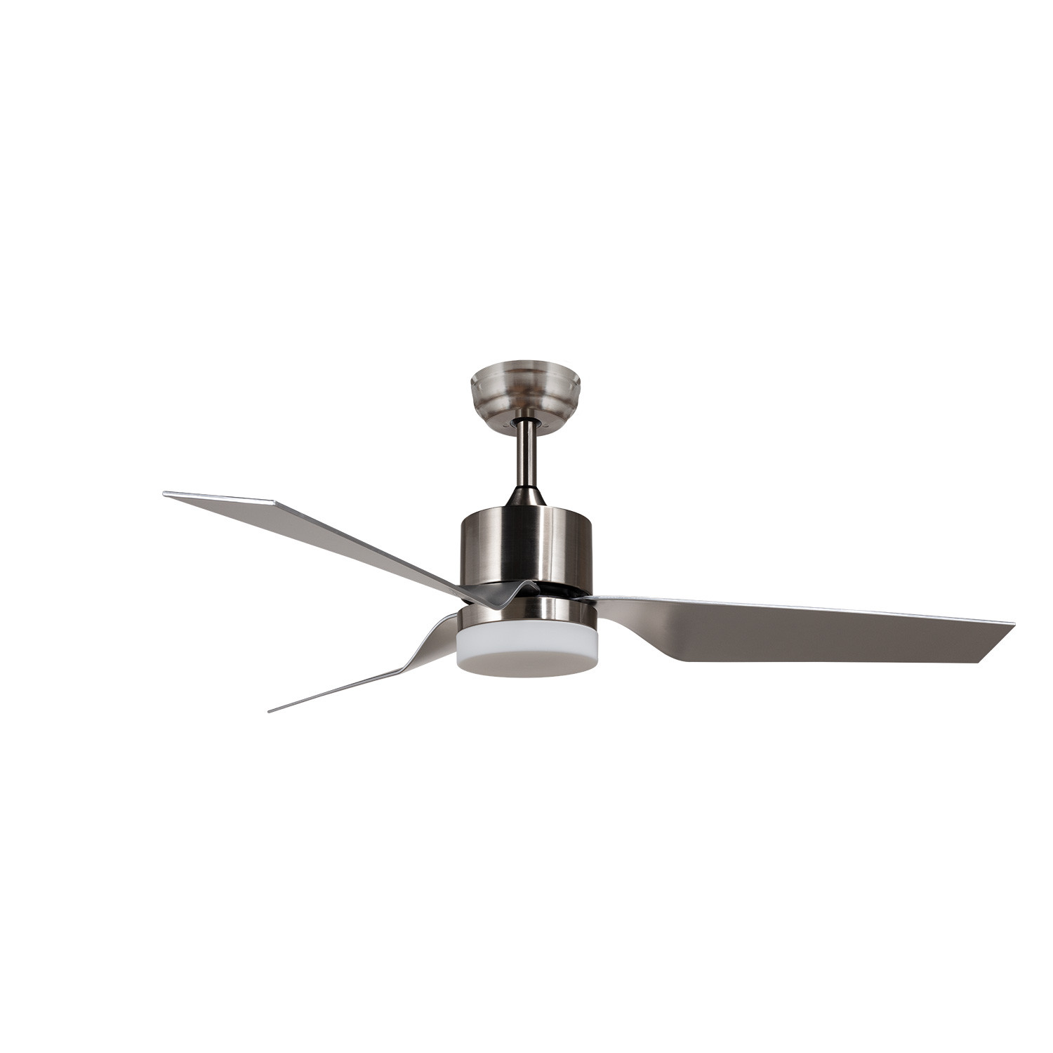 Ventilador de Techo Plafón LED Minimal PRO Níquel 132cm Motor AC