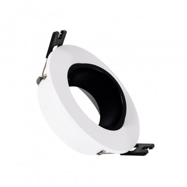 Aro Downlight Cónico Bajo UGR Negro para Bombilla LED GU10 / GU5.3 Corte Ø 70 mm
