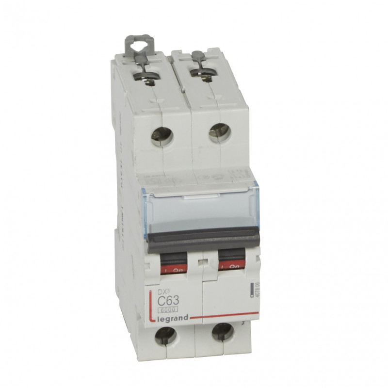 Imagen de Interruptor Magnetotérmico Industrial 2P 20-63A 10kA Curva C LEGRAND DX³ 