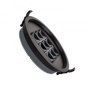 Foco Downlight LED 30W Circular (UGR17) Negro Corte Ø 205 mm