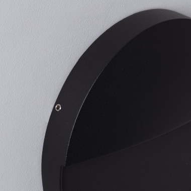 Imagem de Aplique de Parede LED 6.5W de Alumínio Circular Jade Preto