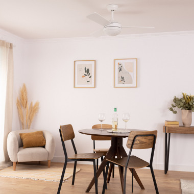 Imagem de Ventoinha de Teto LED Navy Branco 107cm Motor DC