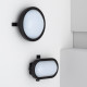 Imagem de Plafon LED 12W Circular para Exterior Ø170 mm New Hublot Black IP54