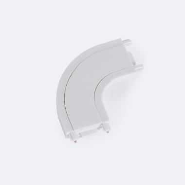 Conector Tipo L Curvo para Carril Magnético 25mm SuperSlim 48V Superficie