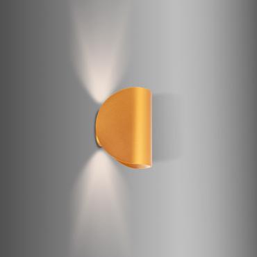 Aplique de Parede LED 6W de Alumínio Iluminação Dupla Gaia  Dourado