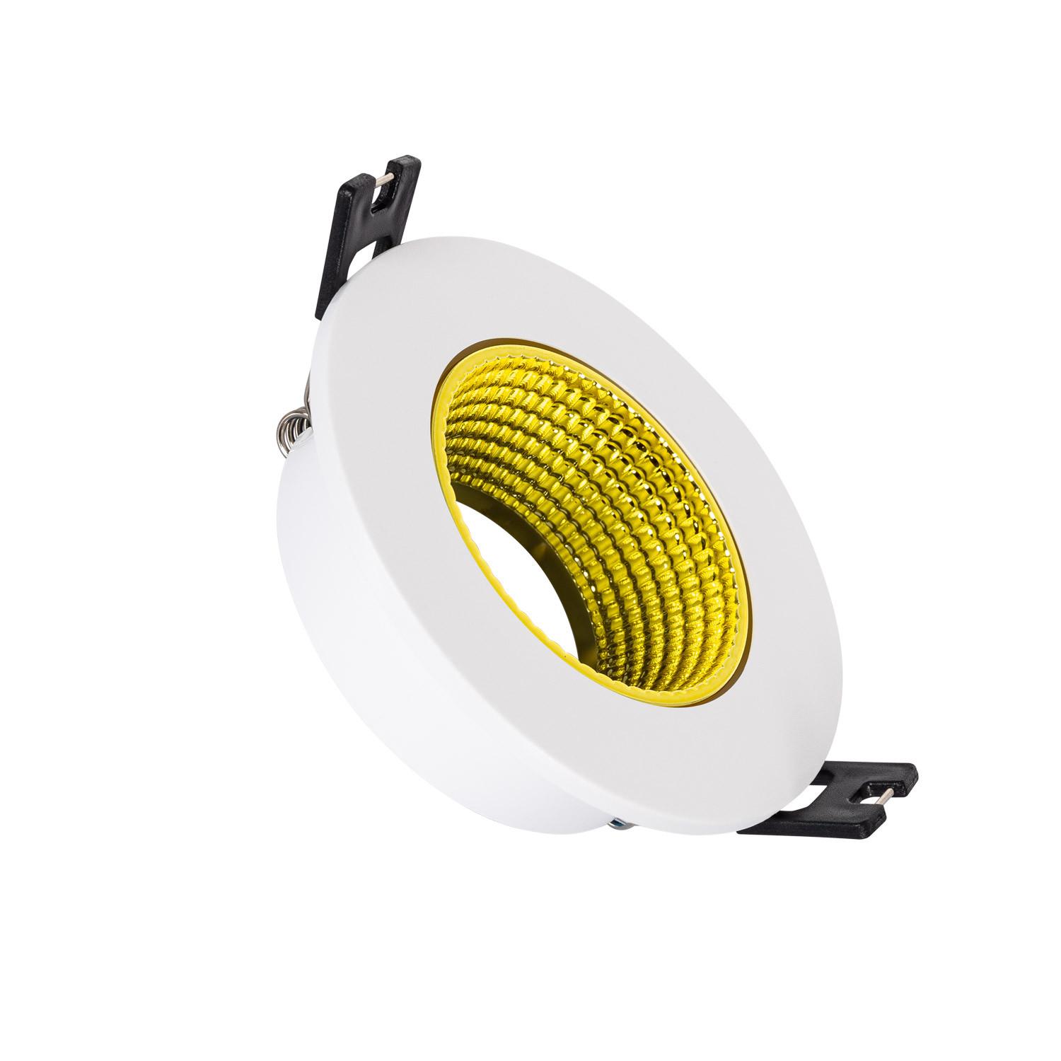 Aro Downlight Circular Basculante de Colores para Bombilla LED GU10 / GU5.3 Corte Ø80 mm